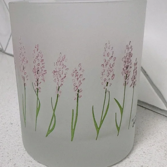 Dartington Designs Frosted Floral Lowball Glasses- Set of 8 - Picture 4 of 6